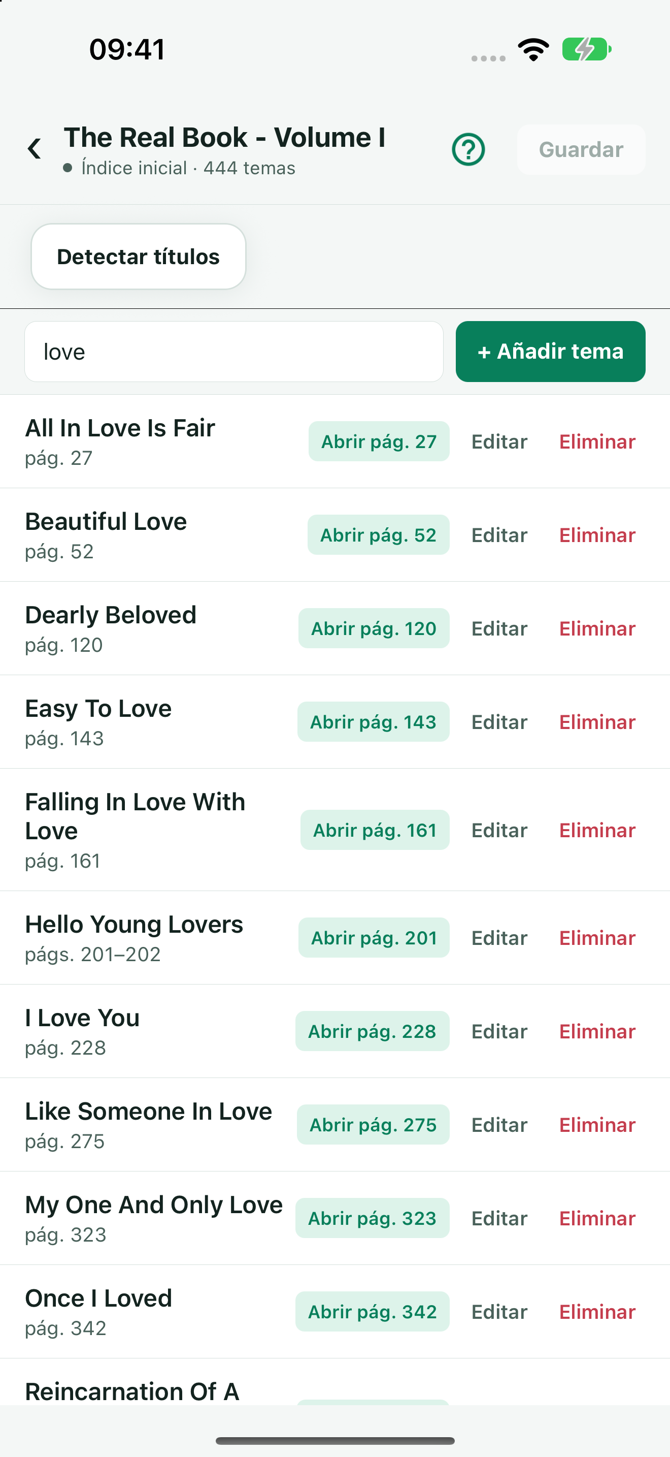 Detect and review tune titles